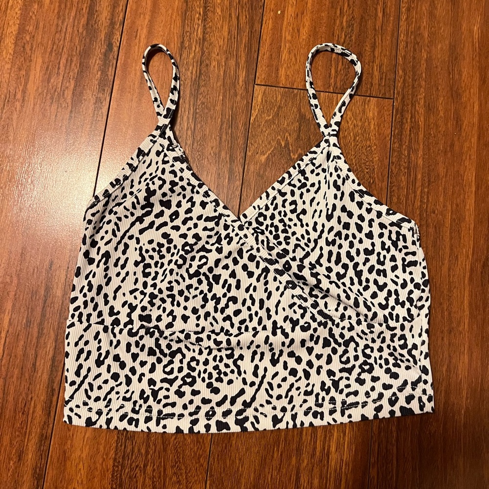 cow print tank top